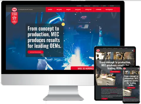 Award Winning Website With Great Calls to Action