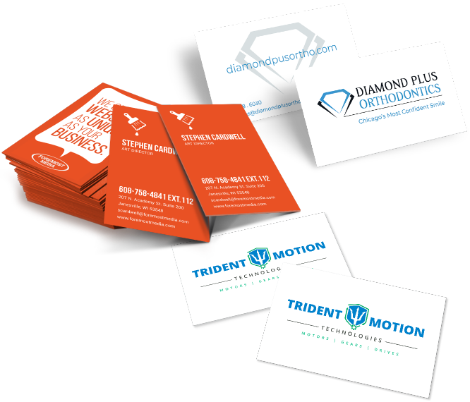 Custom designed business cards